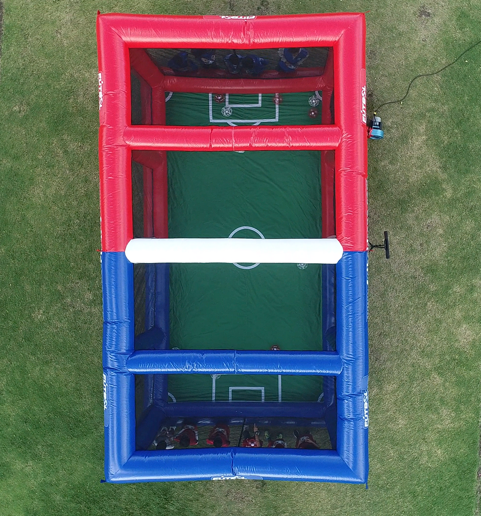 Vista aérea de la arena de Fútbol Drone Colombia utilizada como apoyo visual en la sección de preguntas frecuentes